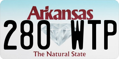 AR license plate 280WTP