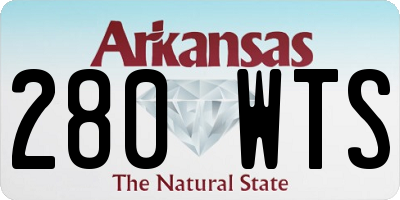 AR license plate 280WTS