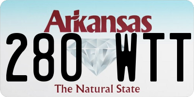 AR license plate 280WTT