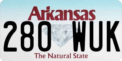 AR license plate 280WUK