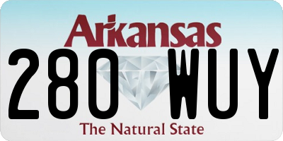 AR license plate 280WUY