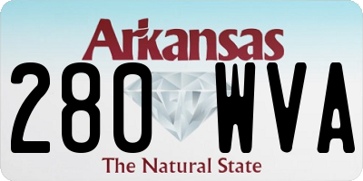 AR license plate 280WVA