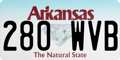 AR license plate 280WVB