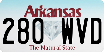 AR license plate 280WVD