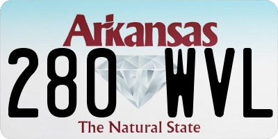 AR license plate 280WVL