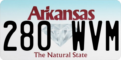 AR license plate 280WVM
