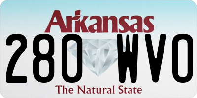 AR license plate 280WVO