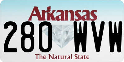 AR license plate 280WVW