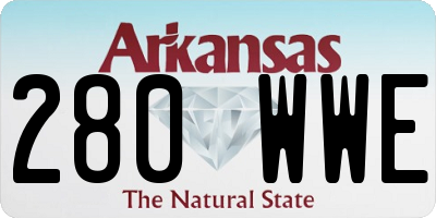 AR license plate 280WWE