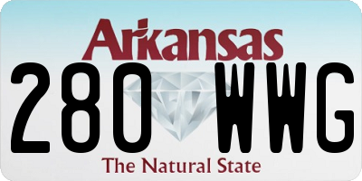 AR license plate 280WWG