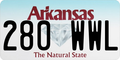 AR license plate 280WWL