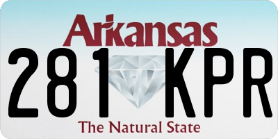 AR license plate 281KPR