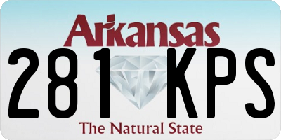 AR license plate 281KPS