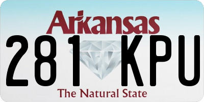 AR license plate 281KPU