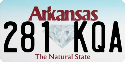 AR license plate 281KQA
