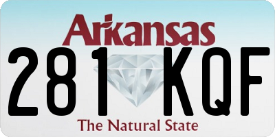 AR license plate 281KQF