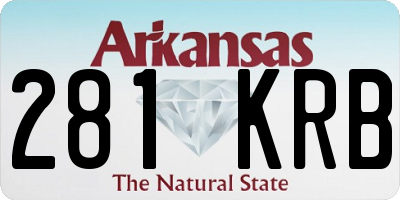AR license plate 281KRB