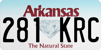 AR license plate 281KRC