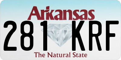 AR license plate 281KRF