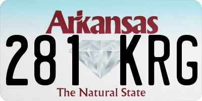 AR license plate 281KRG