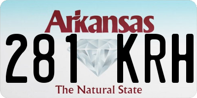 AR license plate 281KRH