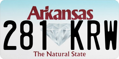 AR license plate 281KRW
