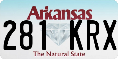 AR license plate 281KRX