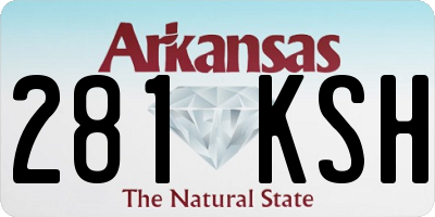 AR license plate 281KSH