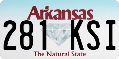 AR license plate 281KSI