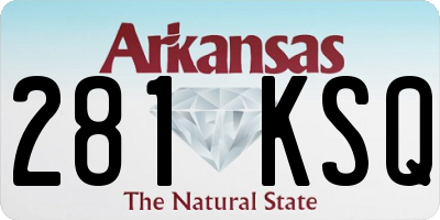 AR license plate 281KSQ