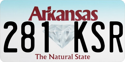 AR license plate 281KSR