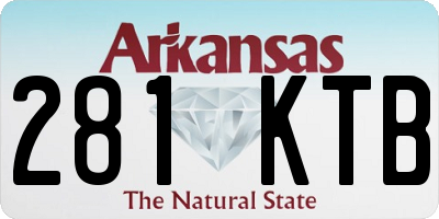 AR license plate 281KTB