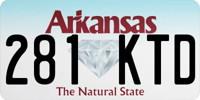 AR license plate 281KTD
