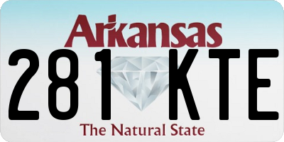 AR license plate 281KTE
