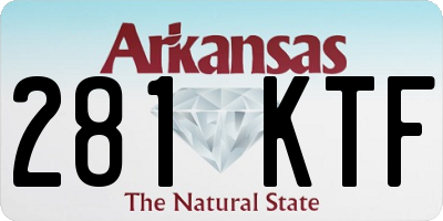 AR license plate 281KTF