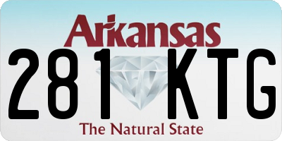 AR license plate 281KTG