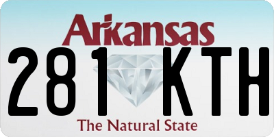 AR license plate 281KTH