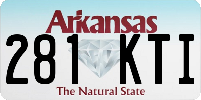 AR license plate 281KTI