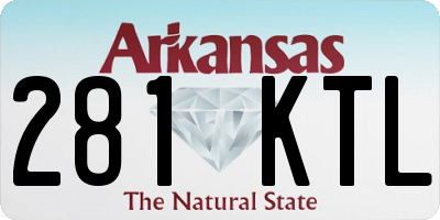 AR license plate 281KTL