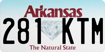 AR license plate 281KTM