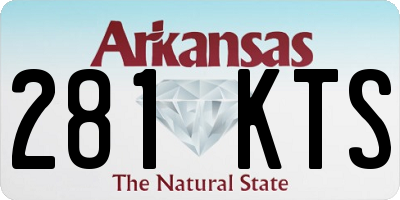 AR license plate 281KTS