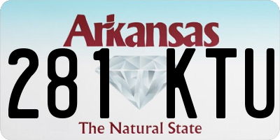 AR license plate 281KTU