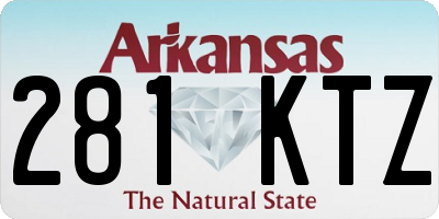 AR license plate 281KTZ