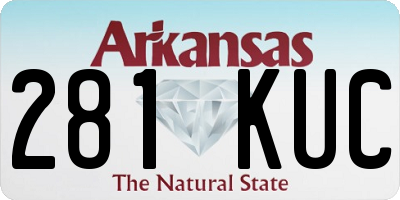 AR license plate 281KUC