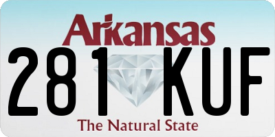 AR license plate 281KUF