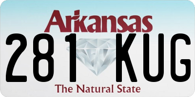 AR license plate 281KUG