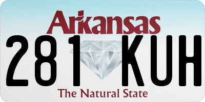 AR license plate 281KUH