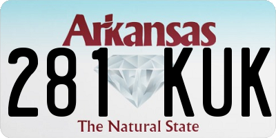 AR license plate 281KUK