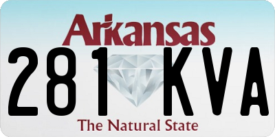 AR license plate 281KVA