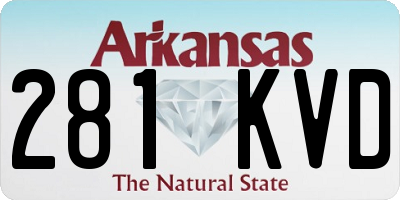AR license plate 281KVD